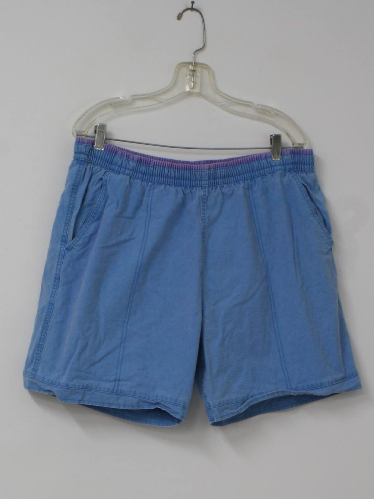 90s Retro Swimsuit/Swimwear: 90s -Beach Gear- Mens blue background with ...
