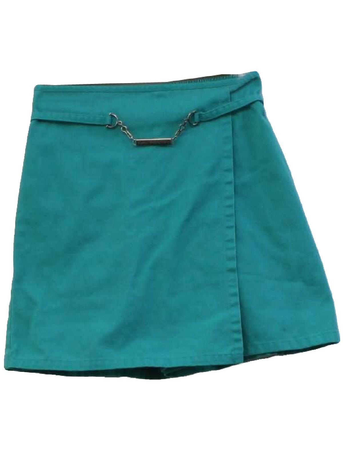 Vintage 80s Shorts: 80s -Girl Scouts Made in USA- Womens or Girls teal ...