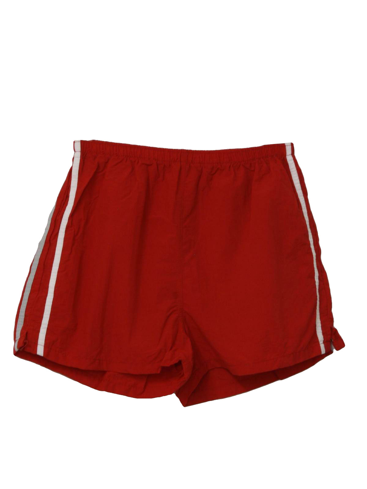 1990's Retro Shorts: 90s -Missing Label- Mens red background nylon ...