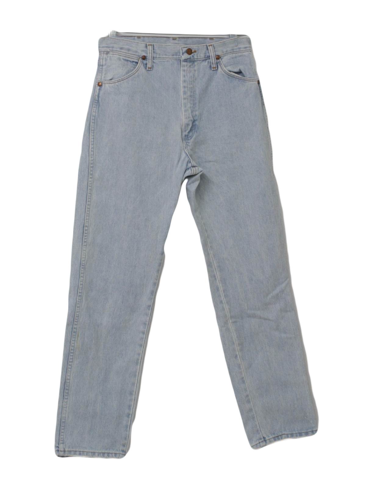 Eighties Vintage Pants: 80s -Wrangler- Mens light blue stone washed ...