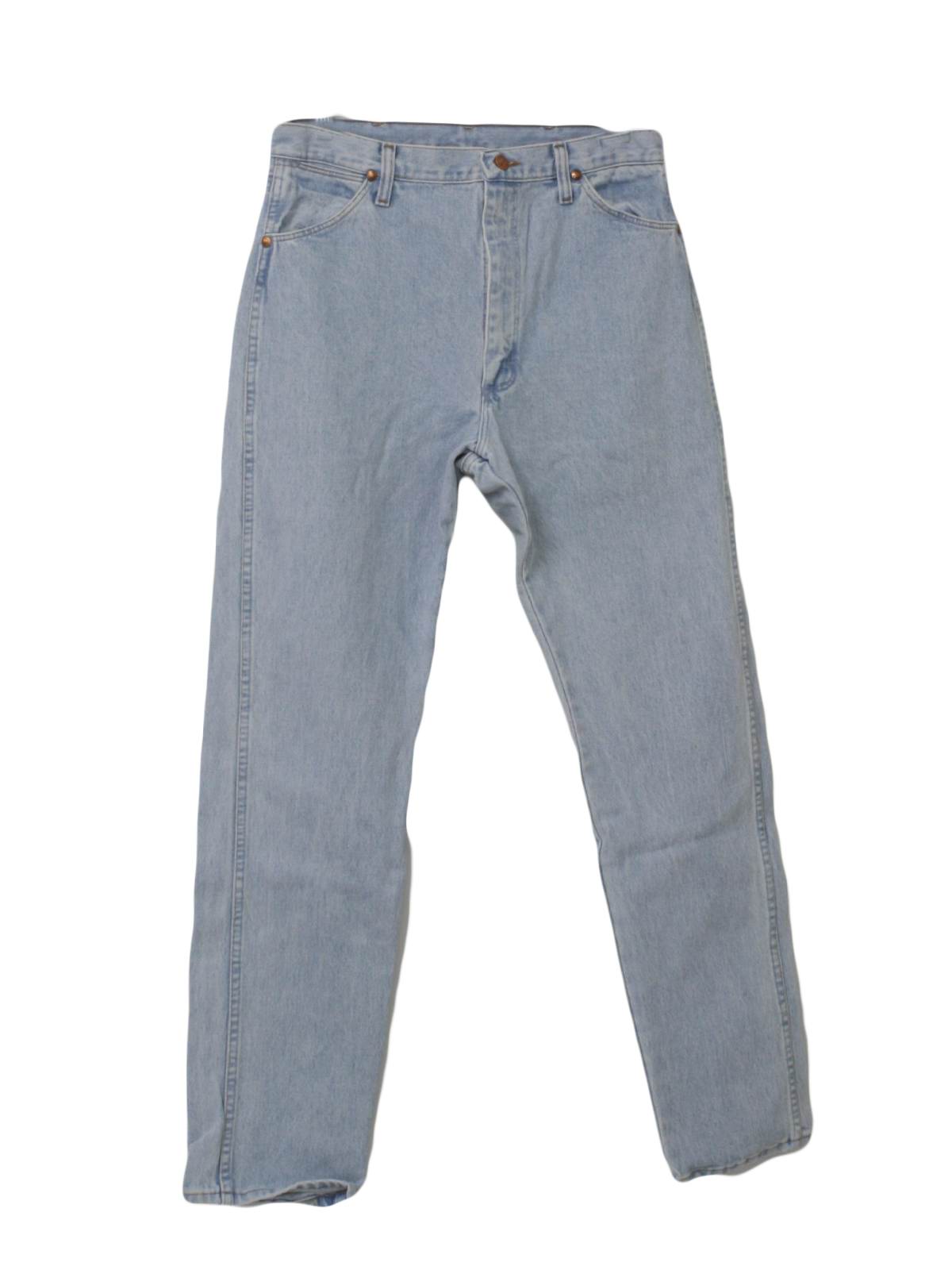 1980's Pants (Wrangler): 80s -Wrangler- Mens light blue stone washed ...