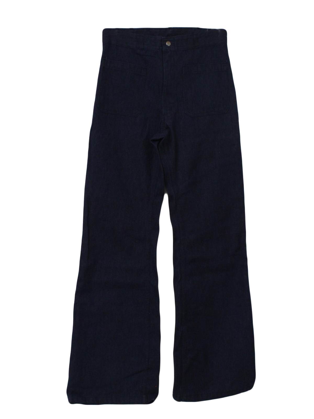 Vintage Seafarer 70's Bellbottom Pants: 70s -Seafarer- Mens dark blue ...
