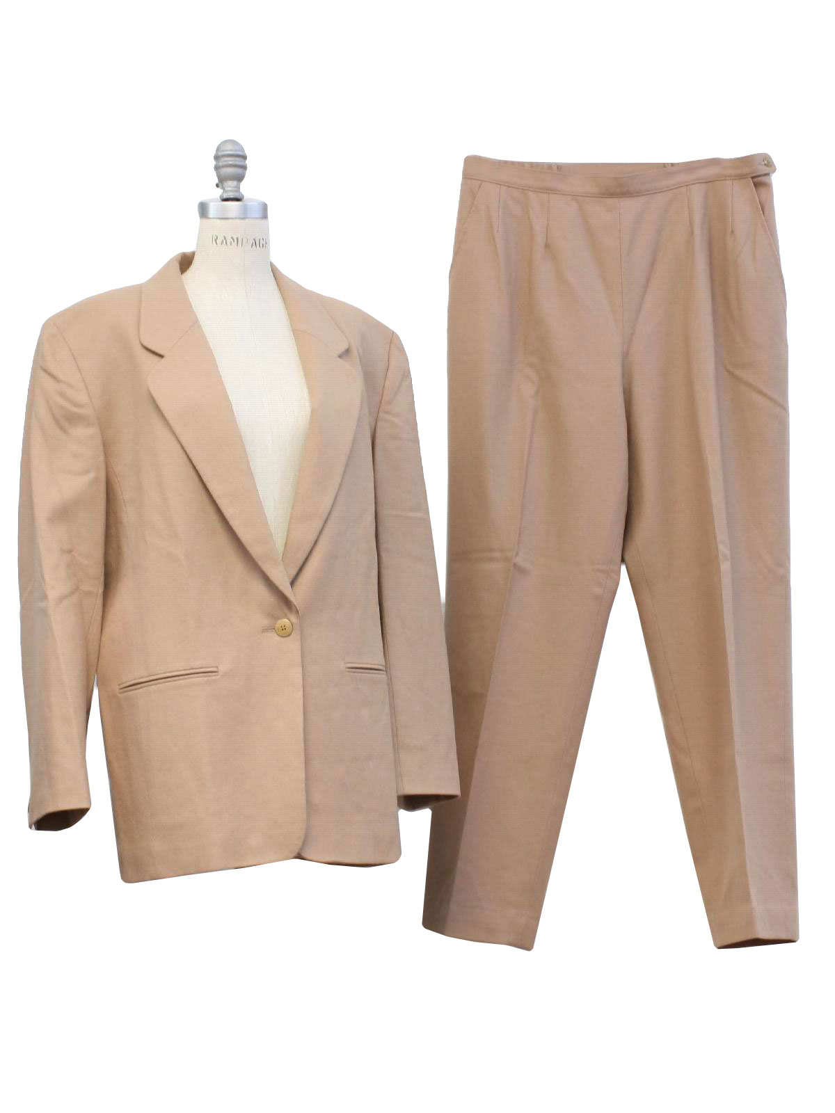 Vintage Pendleton 80's Suit: 80s -Pendleton- Womens carmel nylon lined ...