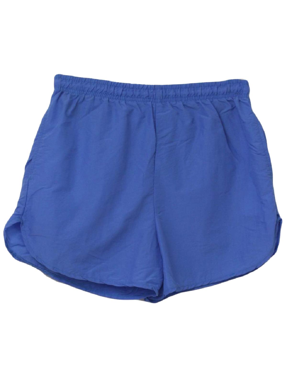 Le Cove 1980s Vintage Shorts: 80s -Le Cove- Unisex medium blue nylon ...