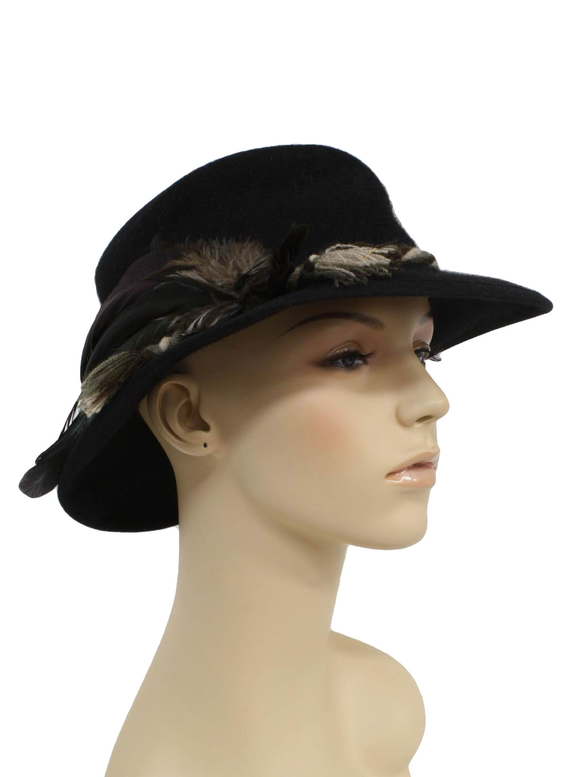 EinMayserMilz 1980s Vintage Hat: 80s -EinMayserMilz- Womens black ...