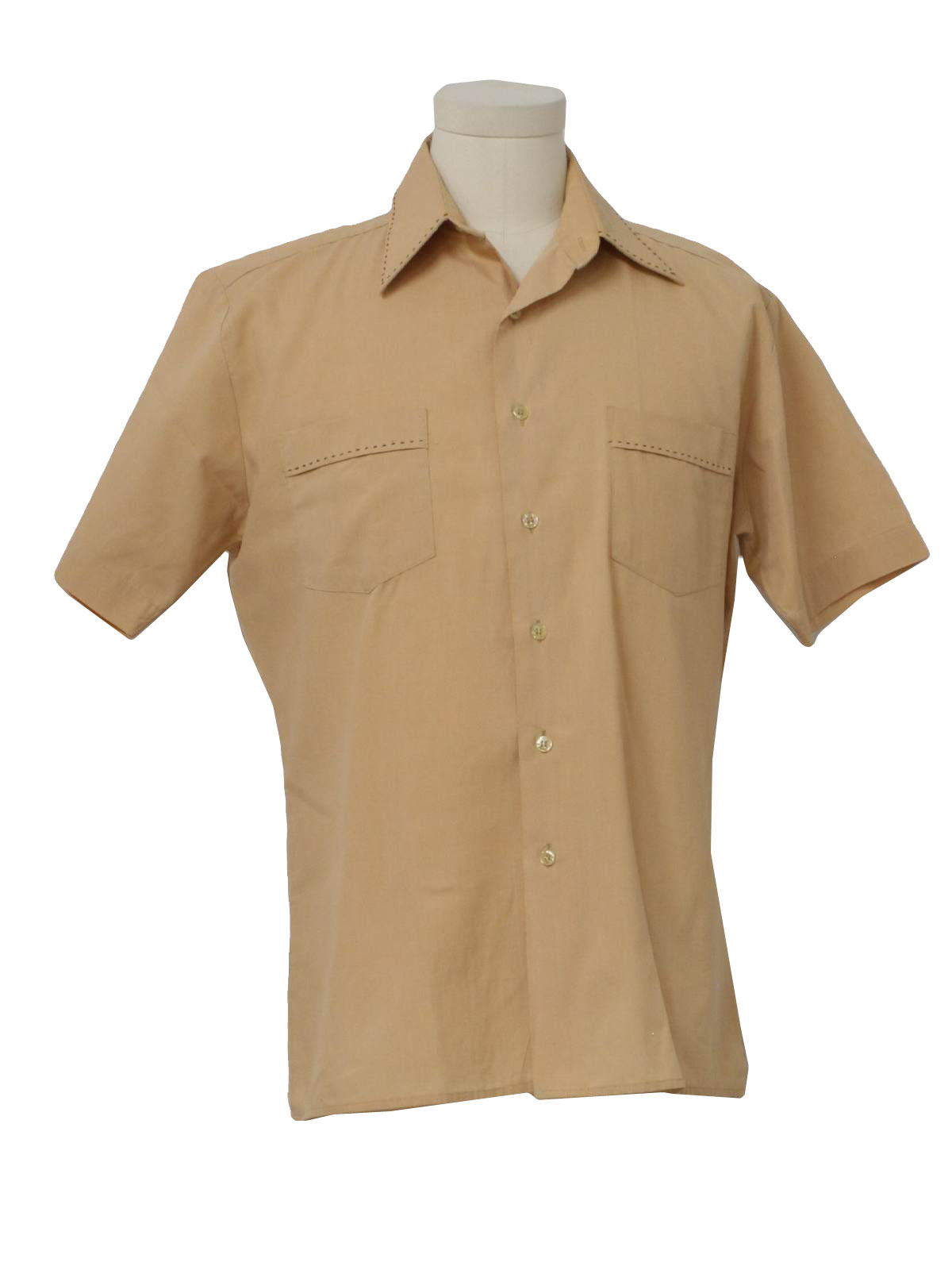 Vintage Van Cort 60's Shirt: 60s -Van Cort- Mens pinkish beige ...