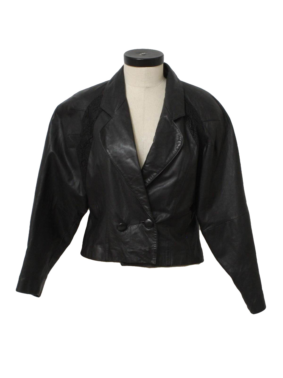 1990's Retro Leather Jacket: 90s -G111, Made in Korea- Womens black on ...