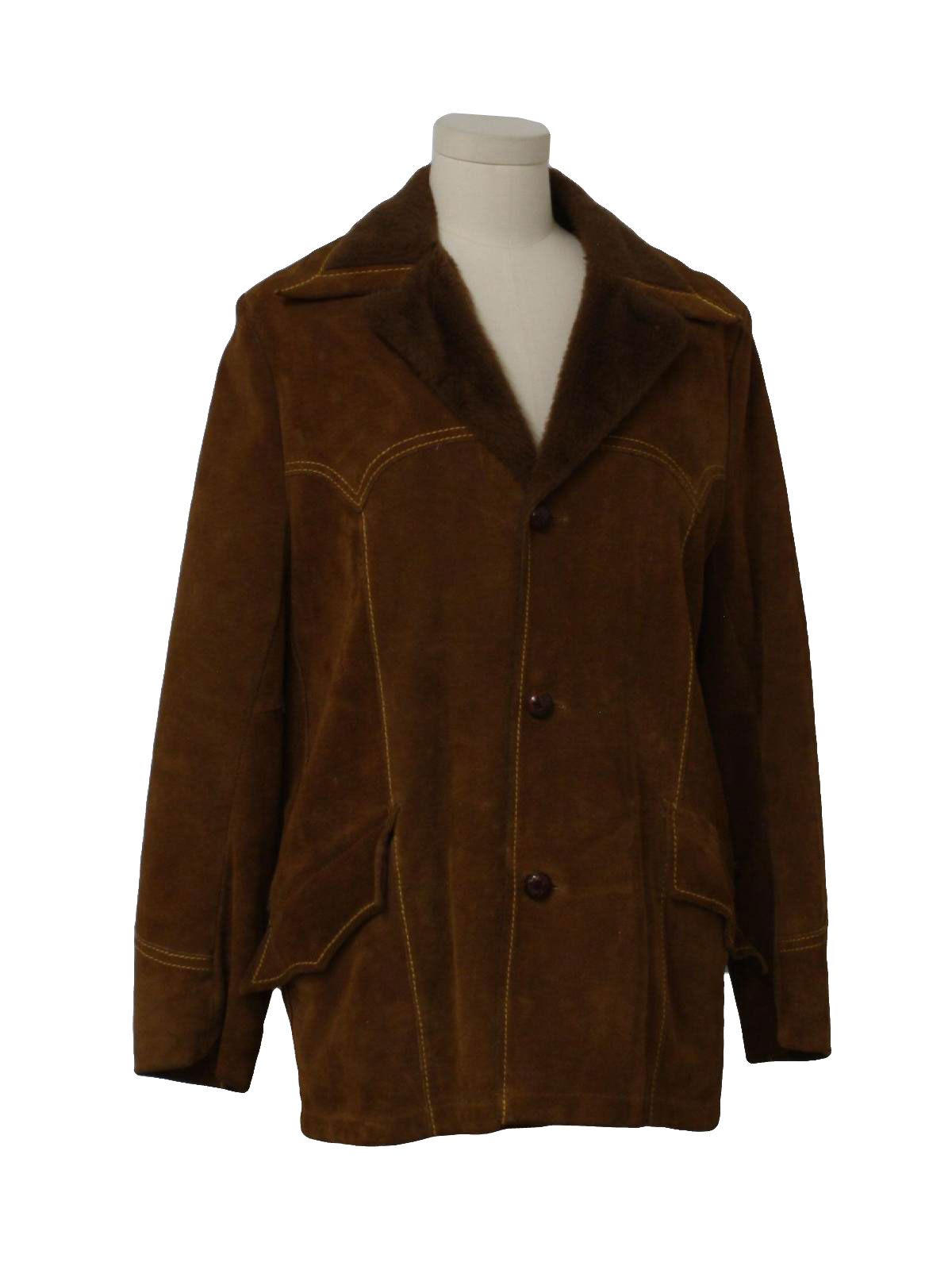Retro 1970's Leather Jacket (Pioneer Wear) : 70s -Pioneer Wear- Mens