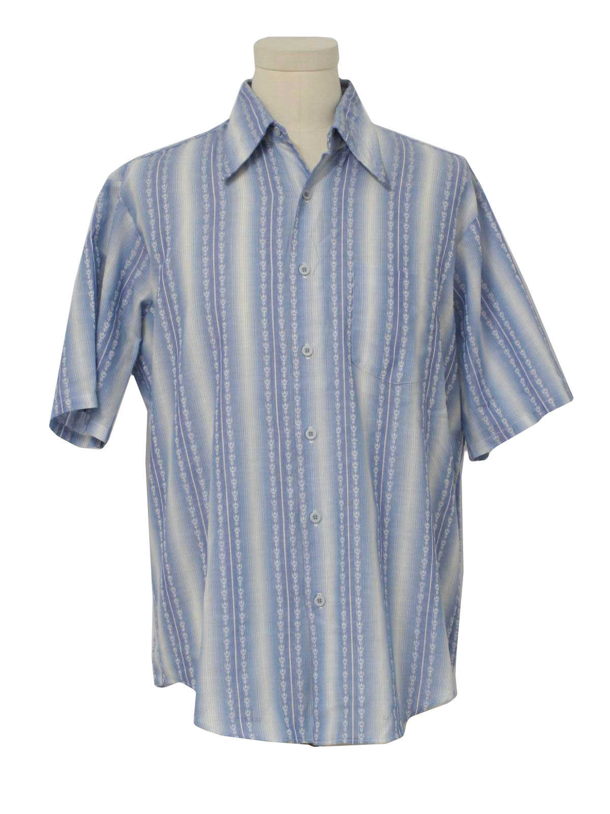 1970's Vintage Montgomery Ward Shirt: 70s -Montgomery Ward- Mens white ...