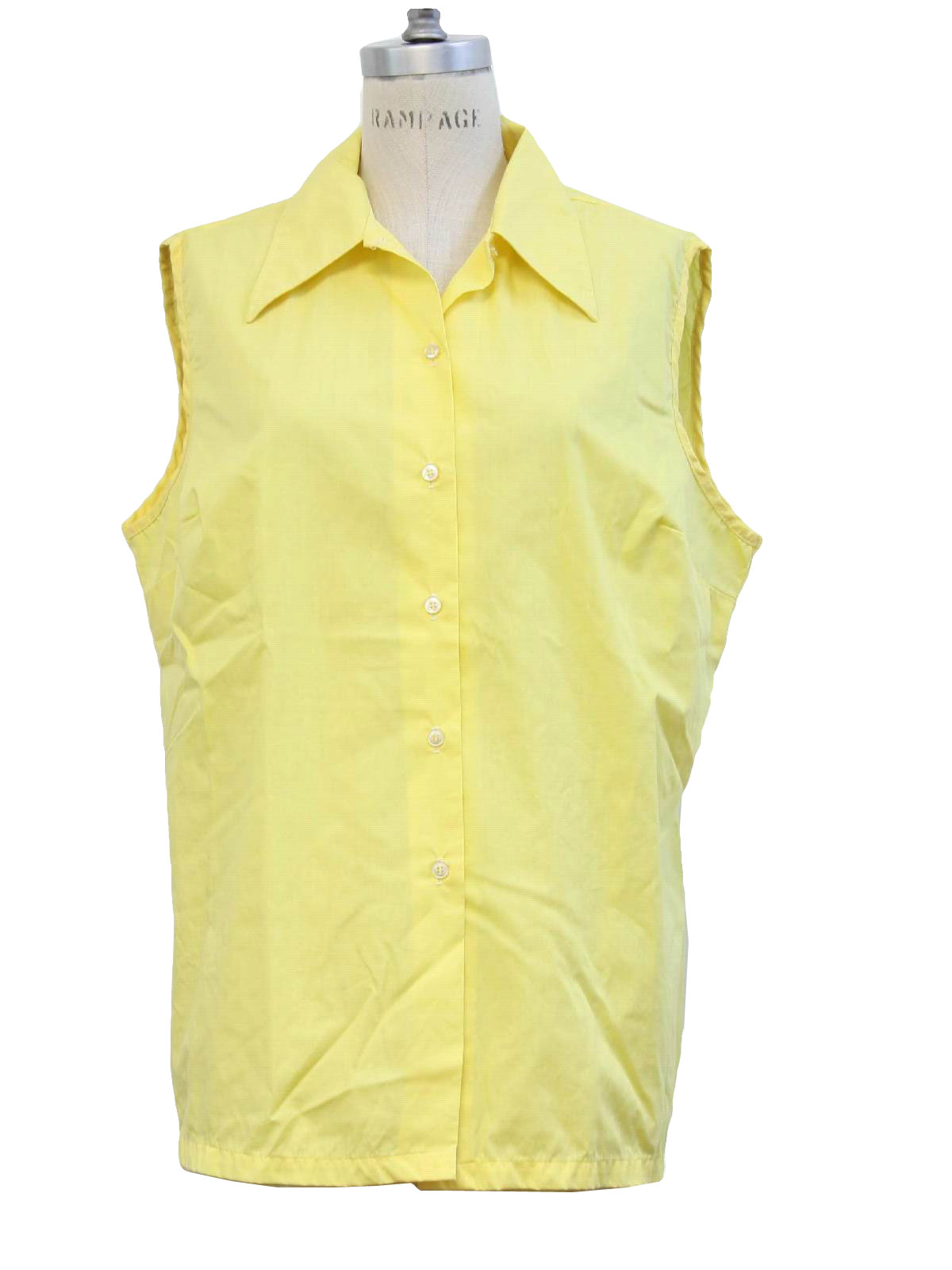 70s Vintage JC Penney Shirt: 70s -JC Penney- Womens sunny yellow cotton ...