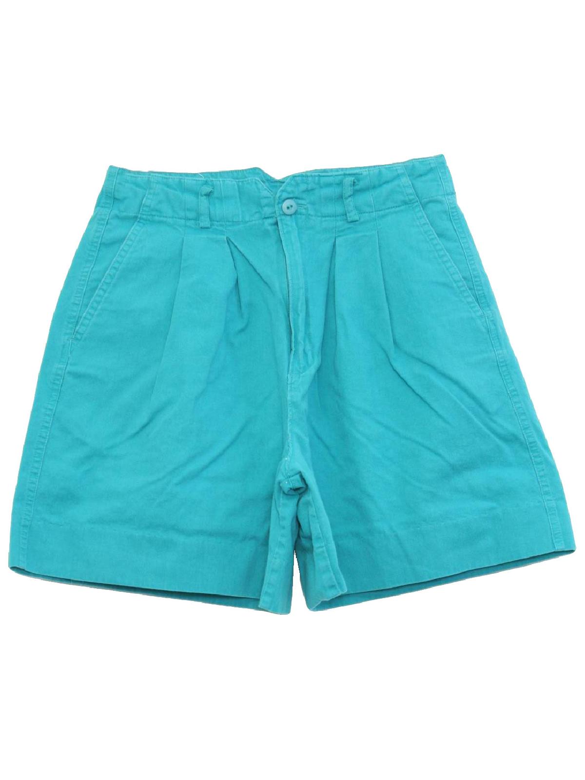 Vintage 1980's Shorts: Late 80s -Petite Trends- Womens teal green ...