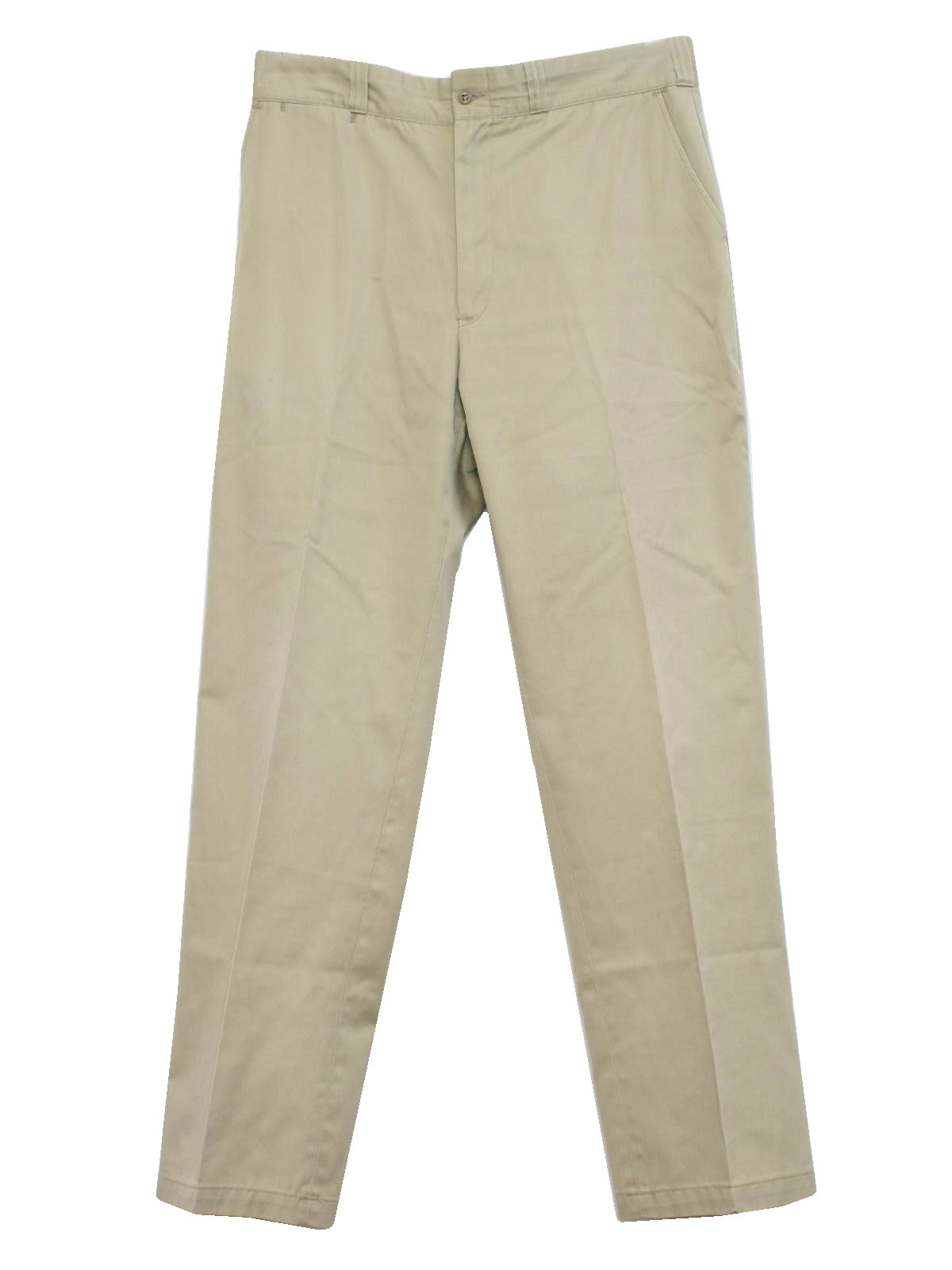 Vintage 60s Pants: 60s -Montgomery Ward- Mens tan cotton polyester ...