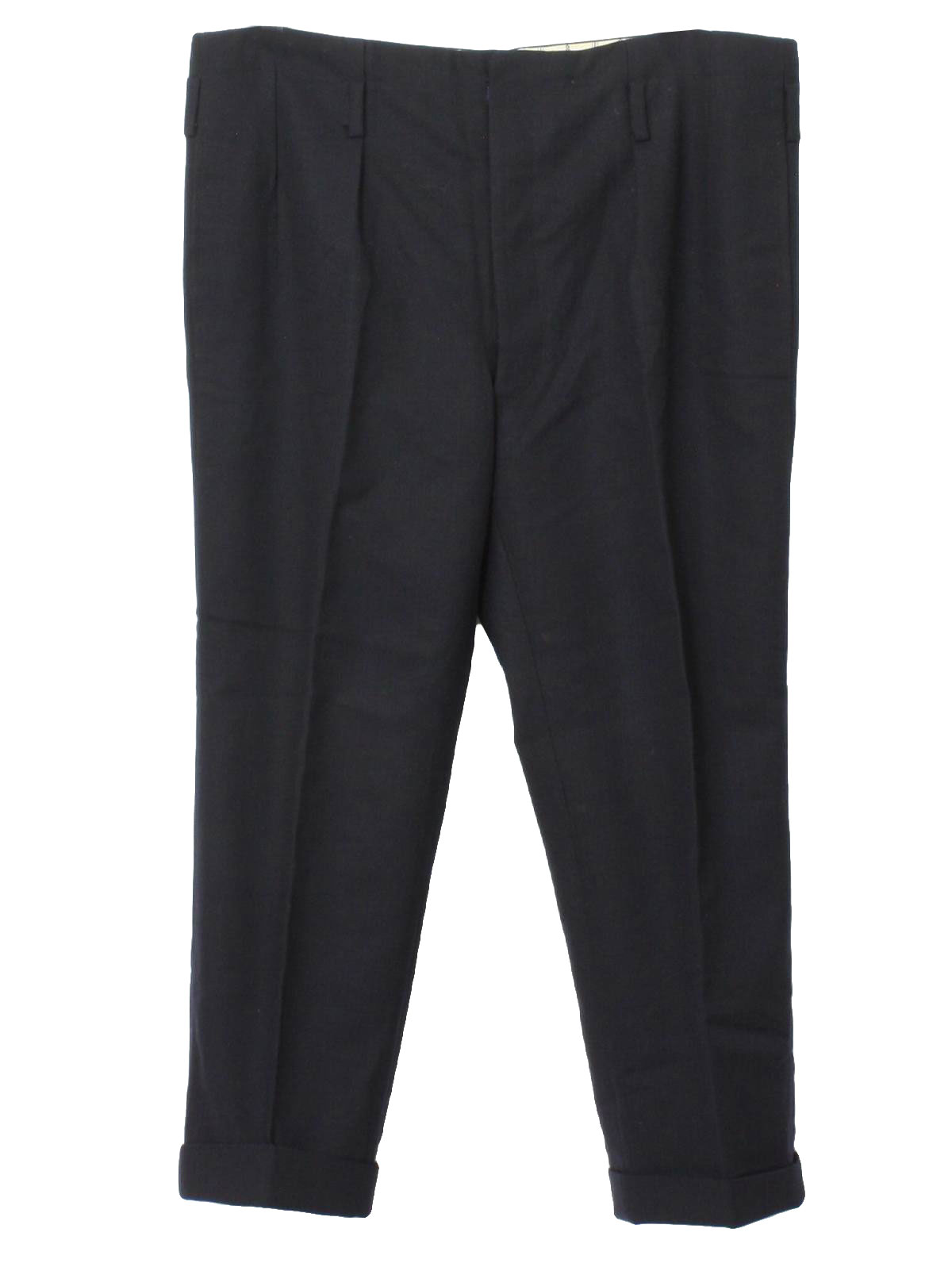 1930's Pants (Missing Label): 30s -Missing Label- Mens midnight blue ...