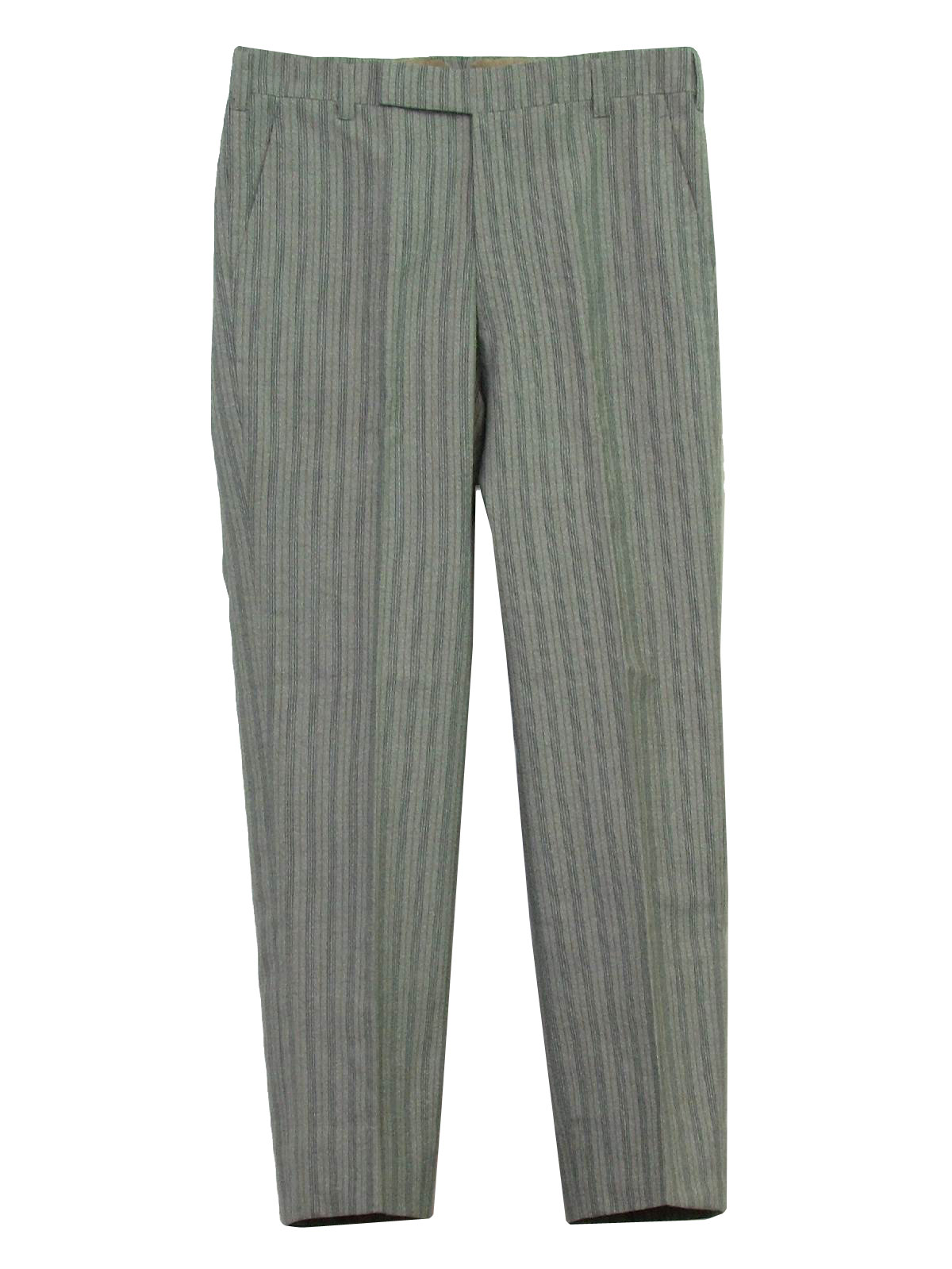 1960's Retro Pants: 60s -Missing Label- Mens grey, midnight blue and ...