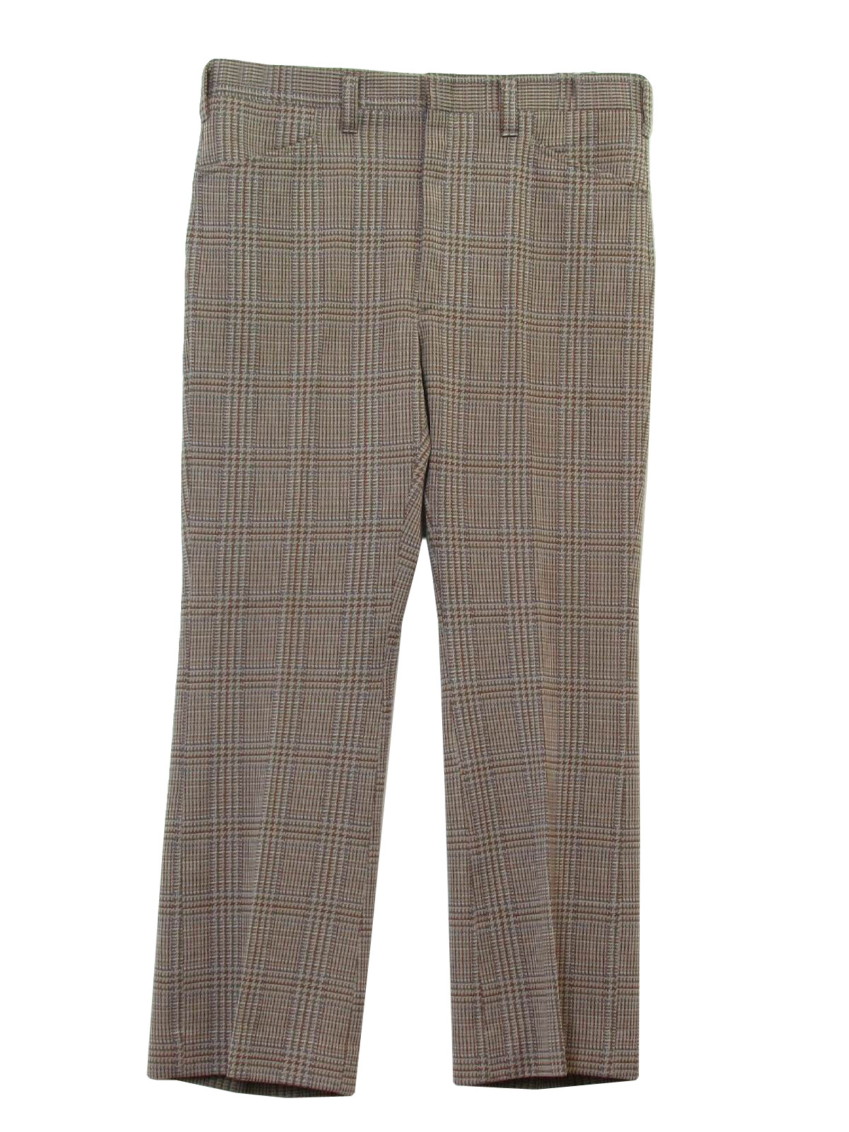 70s Retro Flared Pants / Flares: 70s -Hagar- Mens shaded brown, tan ...