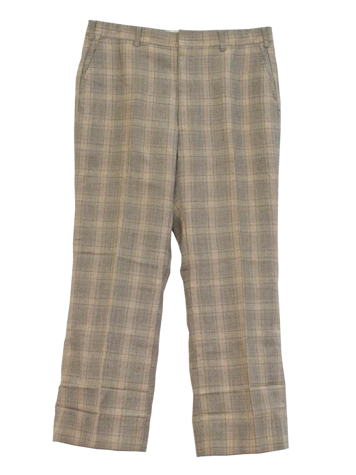 1970s Vintage Pants: 70s -Missing Label- Mens shaded tan, brown, orange ...