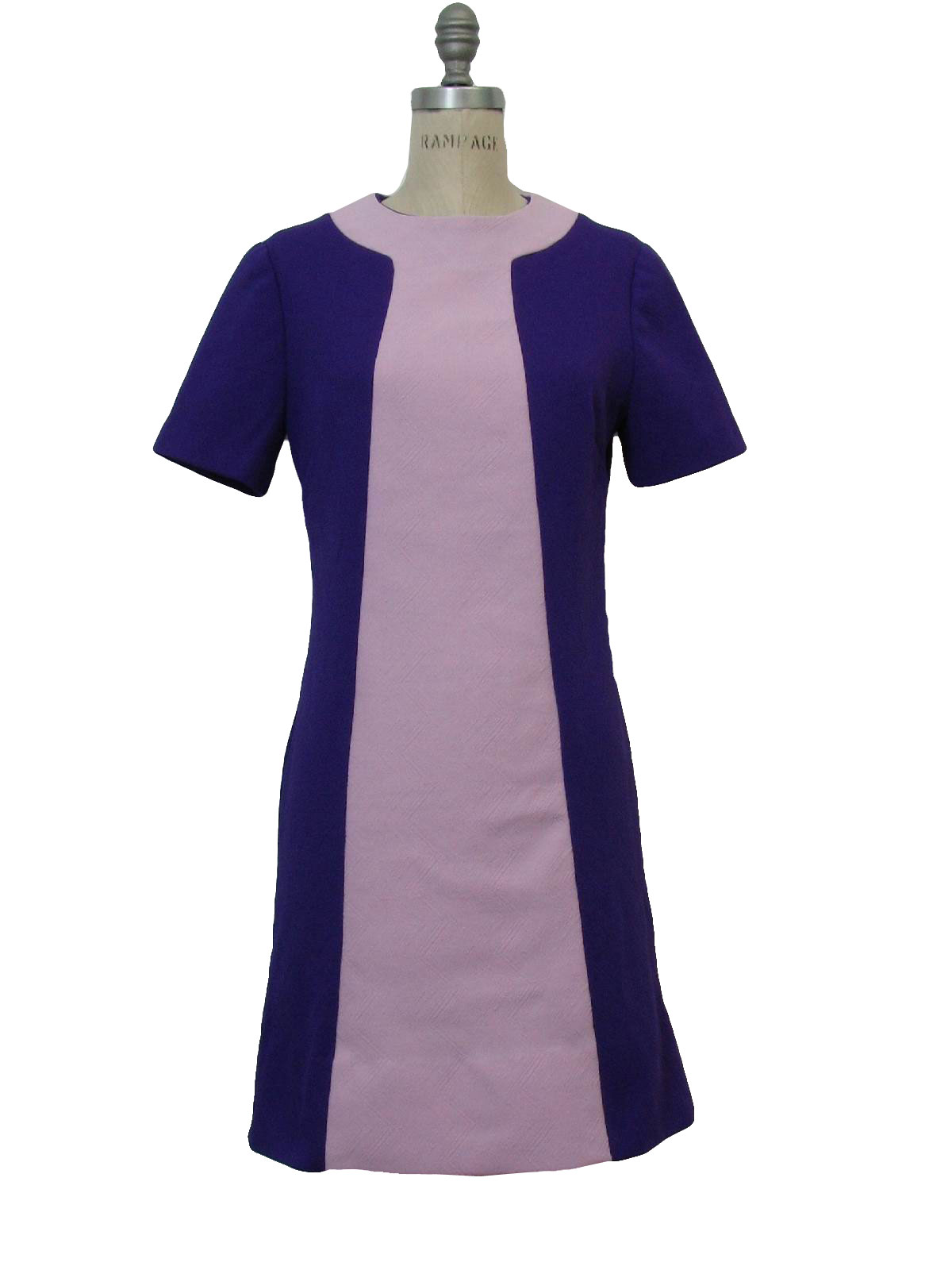 purple mod dress