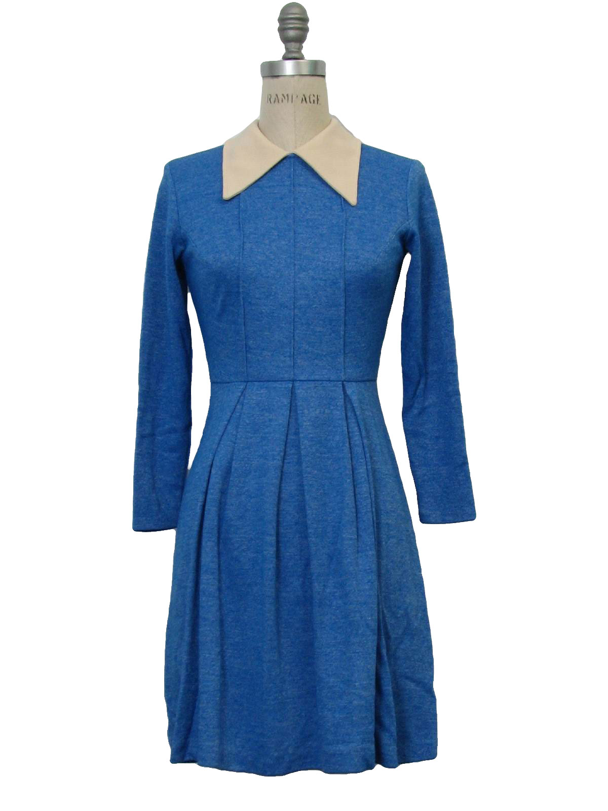 70's Union Label Dress: Early 70s -Union Label- Womens shaded blue ...