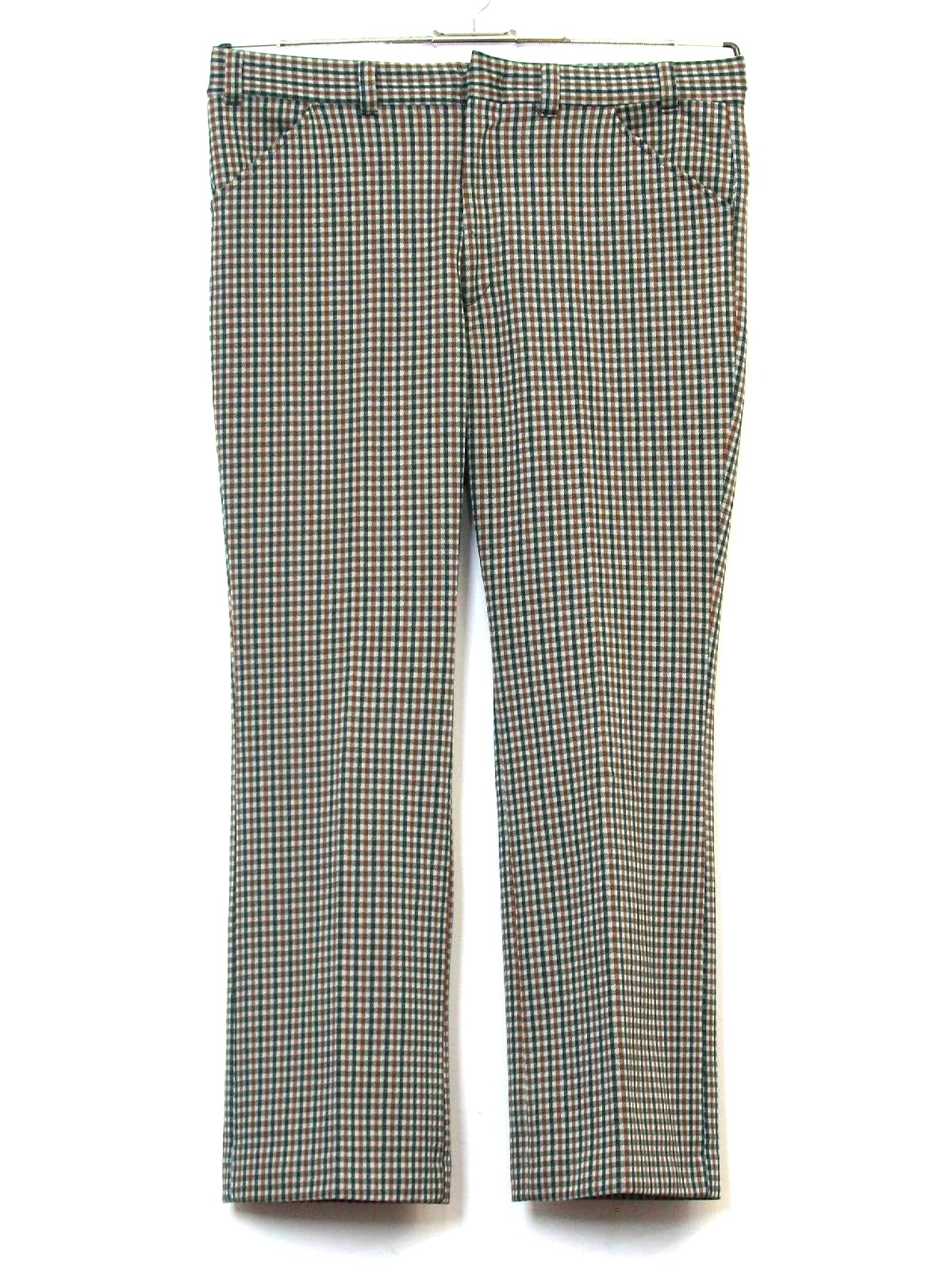 Vintage Fingerhut 70's Pants: 70s -Fingerhut- Mens dark green and burnt ...