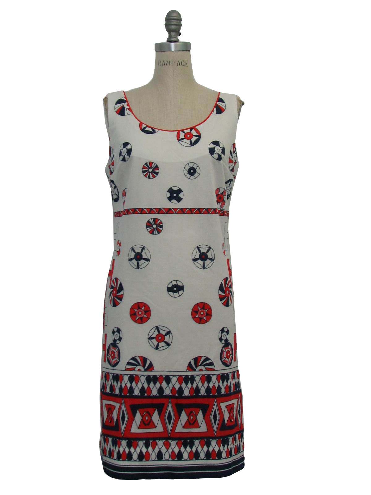 1970's Retro Dress: 70s -Bernardo, Designer- Womens white background ...