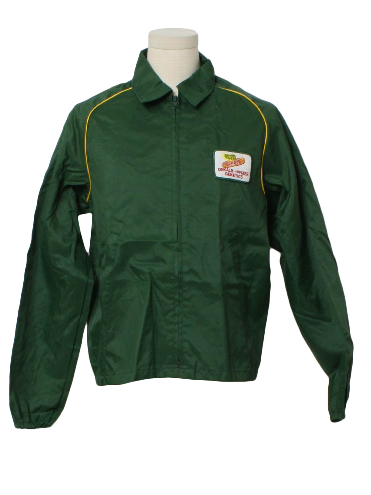 Vintage 1990's Jacket: 90s -Swingster- Mens dark green nylon ...