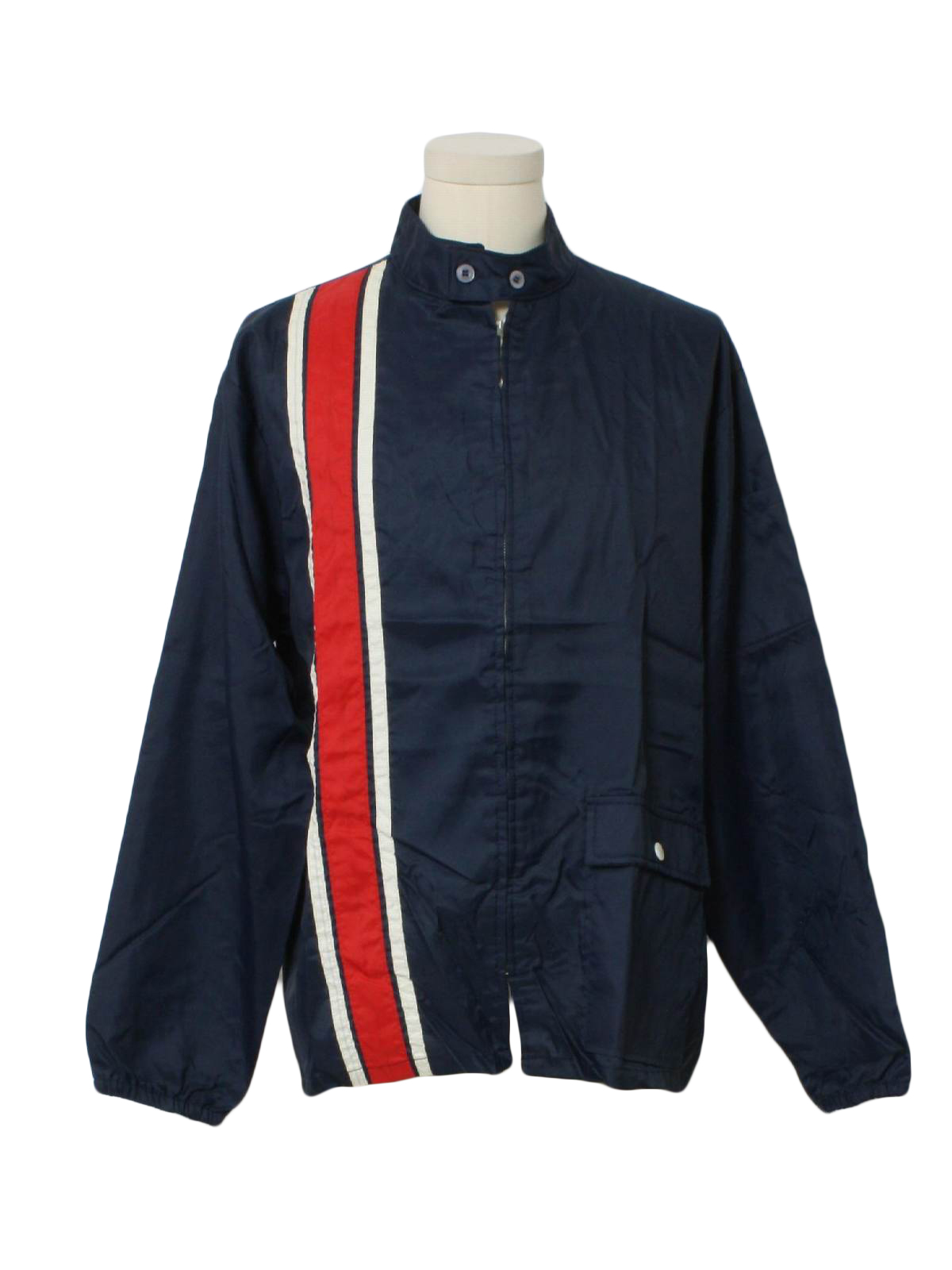 1980's Vintage All Wear Jacket: 80s -All Wear- Mens midnight blue ...