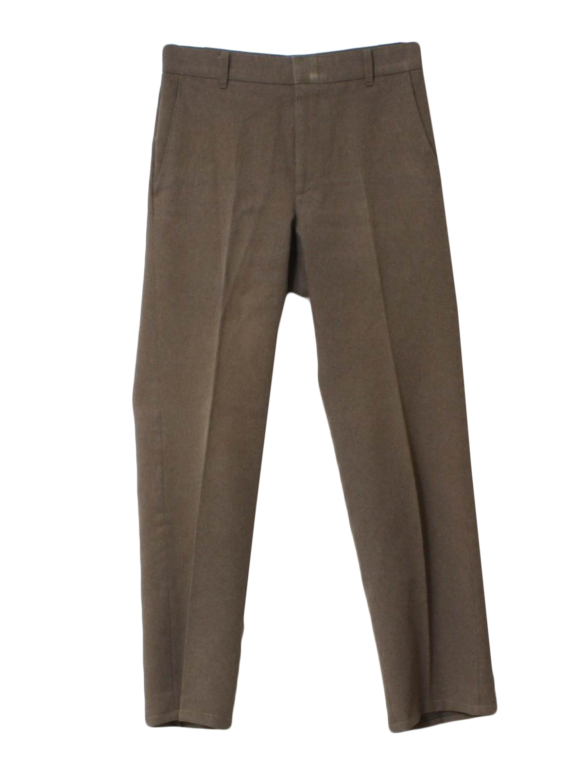 Retro 80's Pants: 80s -Levi Action Slacks- Mens brown blended polyester ...