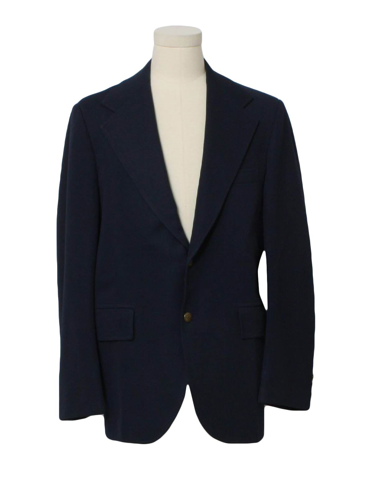 70's Vintage Jacket: 70s -Derby San Francisco- Mens navy, polyester