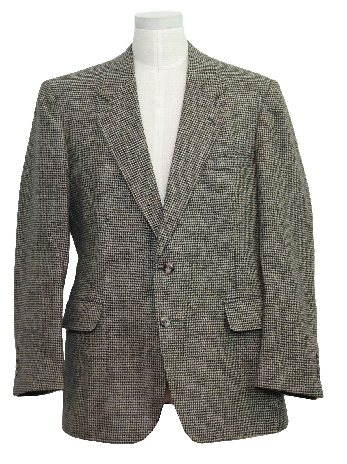Vintage 1970's Jacket: Late 70s -Oakton Classic Collection- Mens grey ...
