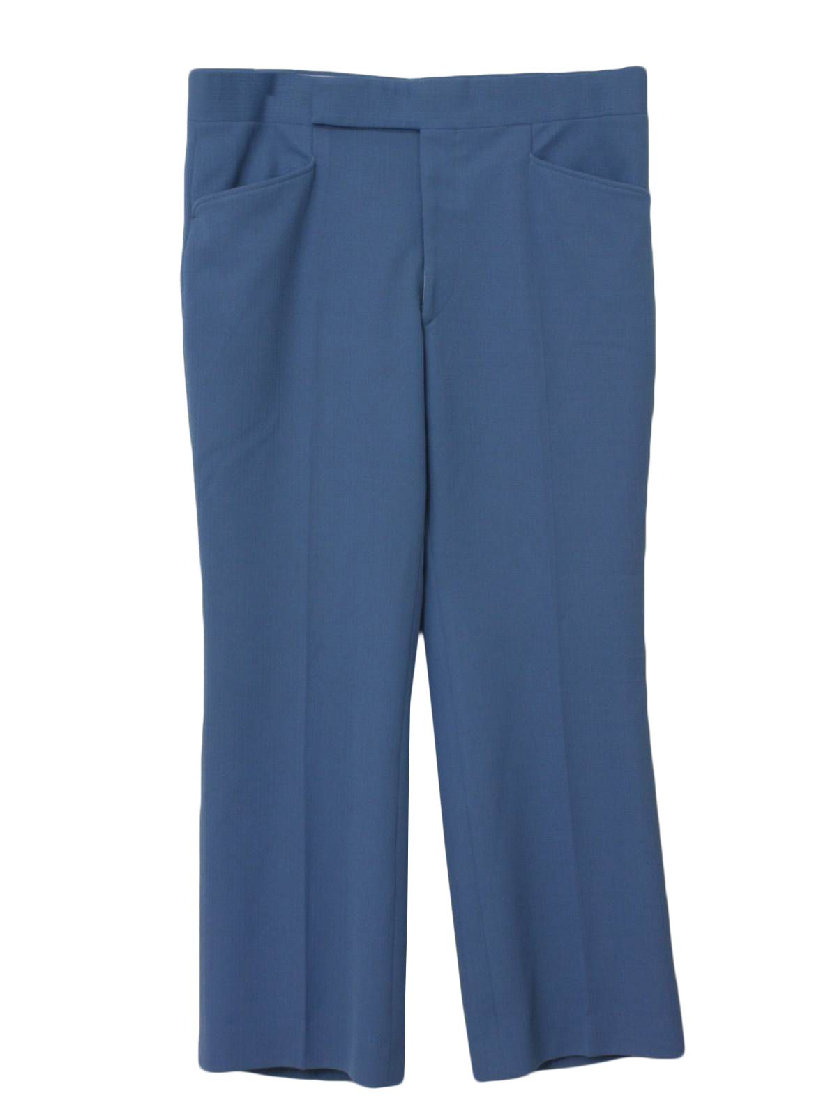 1970s Vintage Pants: 70s -Missing Label- Mens dark powder blue ...