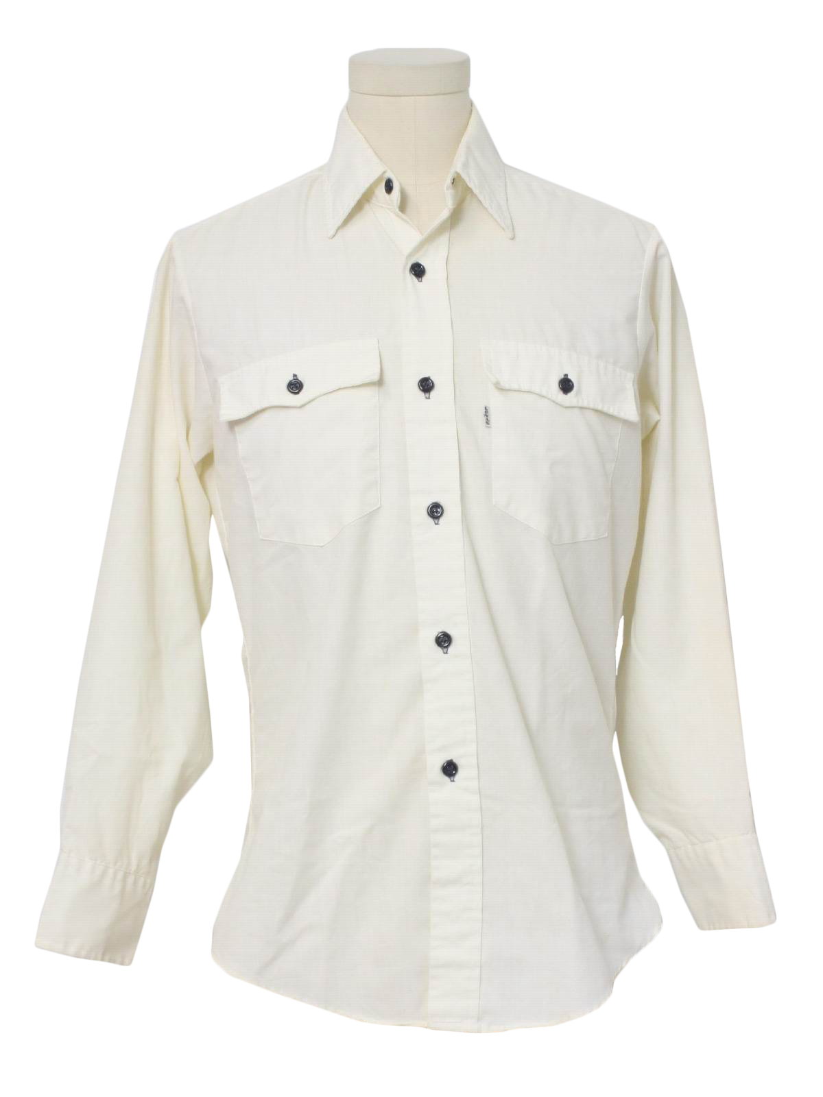 levis white western shirt