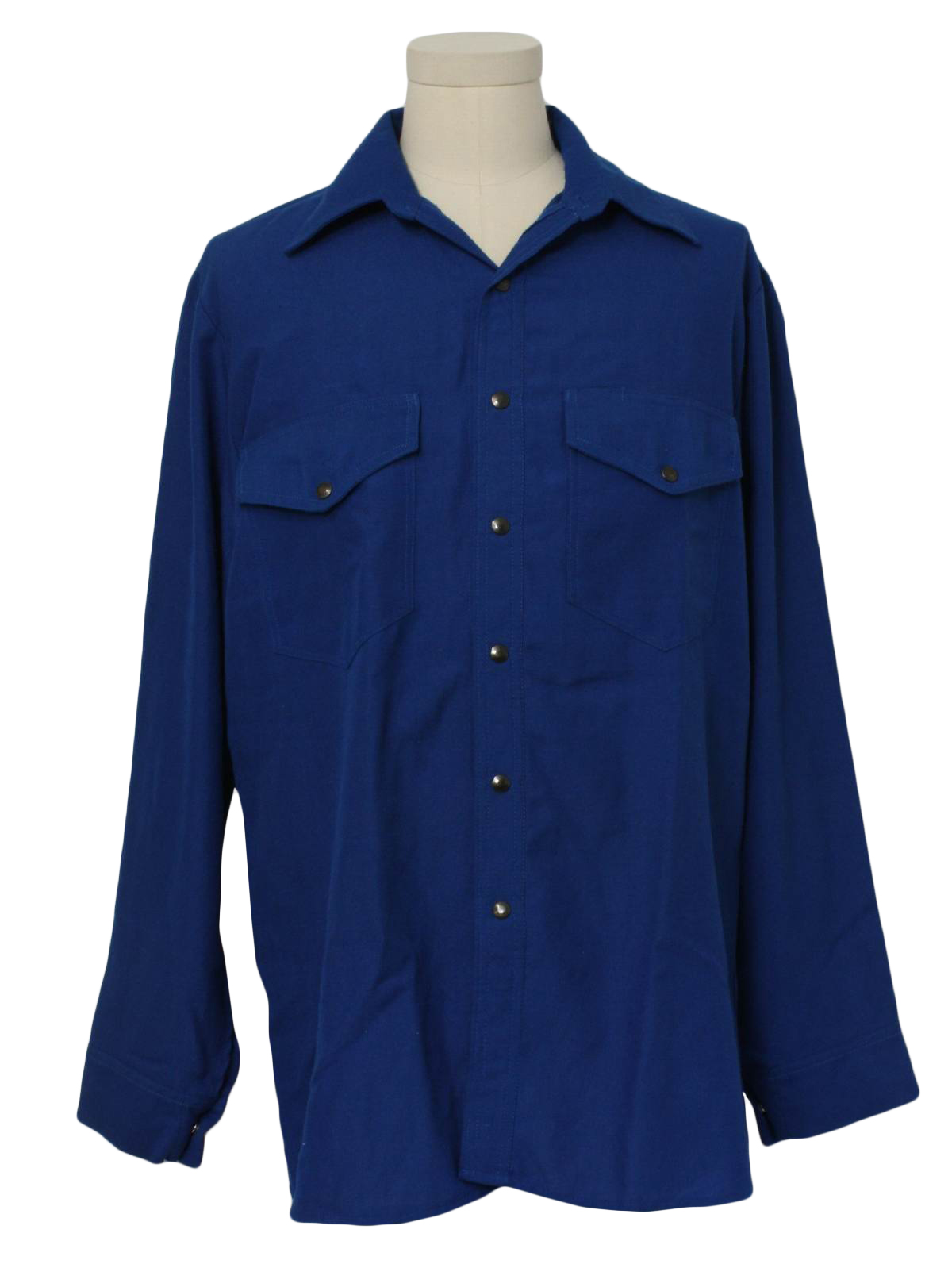 Retro 60s Shirt (Workrite) : 60s -Workrite- Mens royal blue nomex flame ...