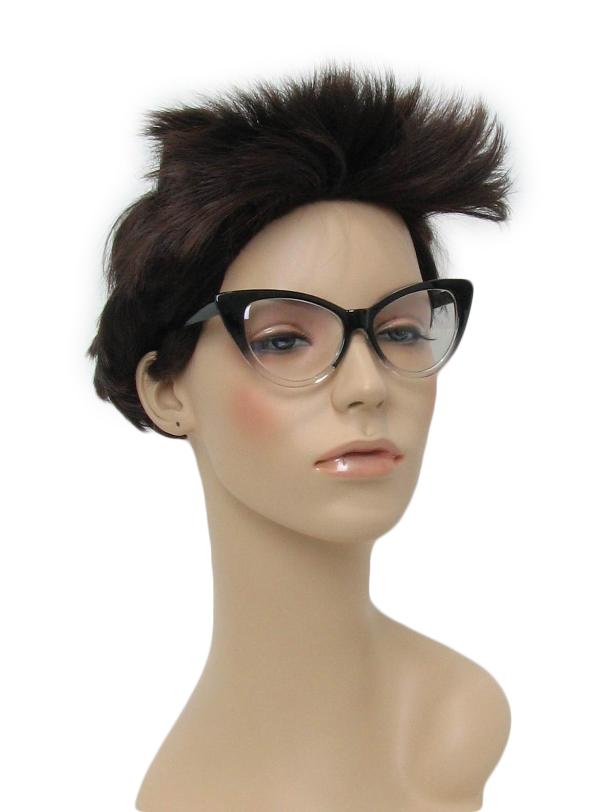 1950's Retro Glasses: 50s Style (made recently) -No Label- Womens black ...