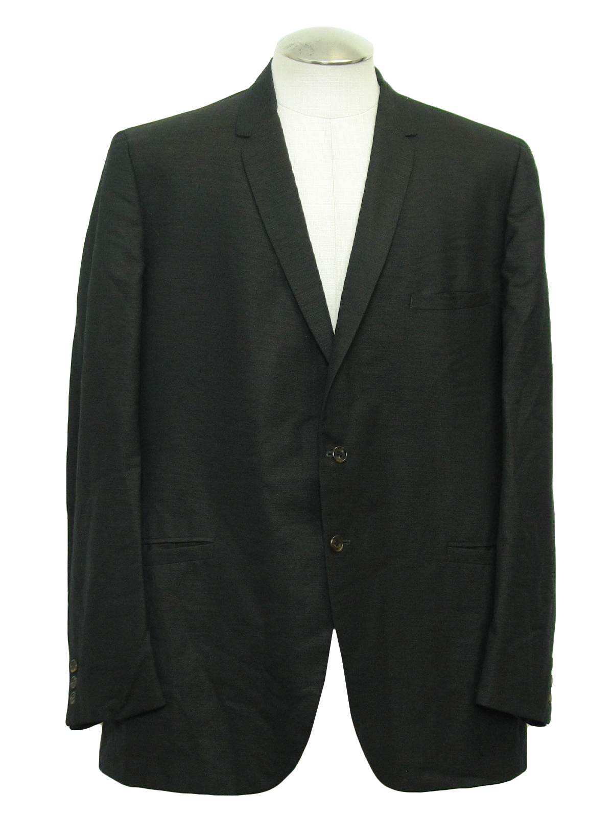 Retro Sixties Jacket: 60s -Sears- Mens black and cream subtle ...