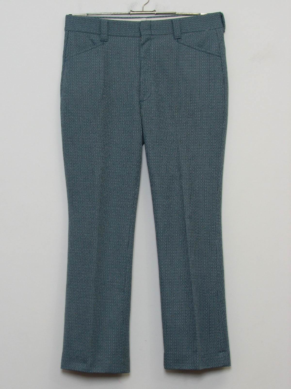 1970's Vintage Farah Flared Pants / Flares: 70s -Farah- Mens light blue ...