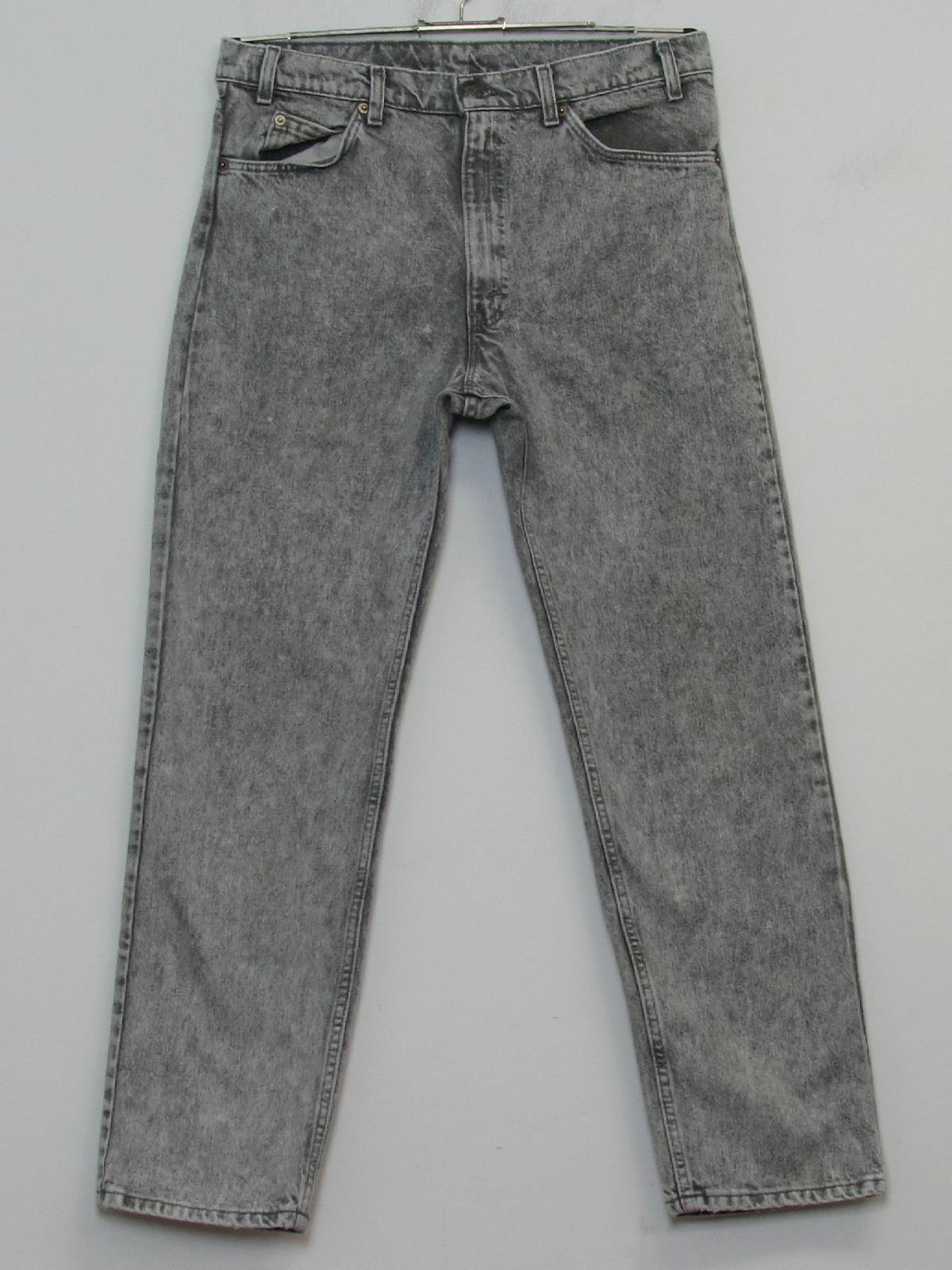 Eighties Vintage Pants: 80s -Levis- Mens grey on grey stone washed ...