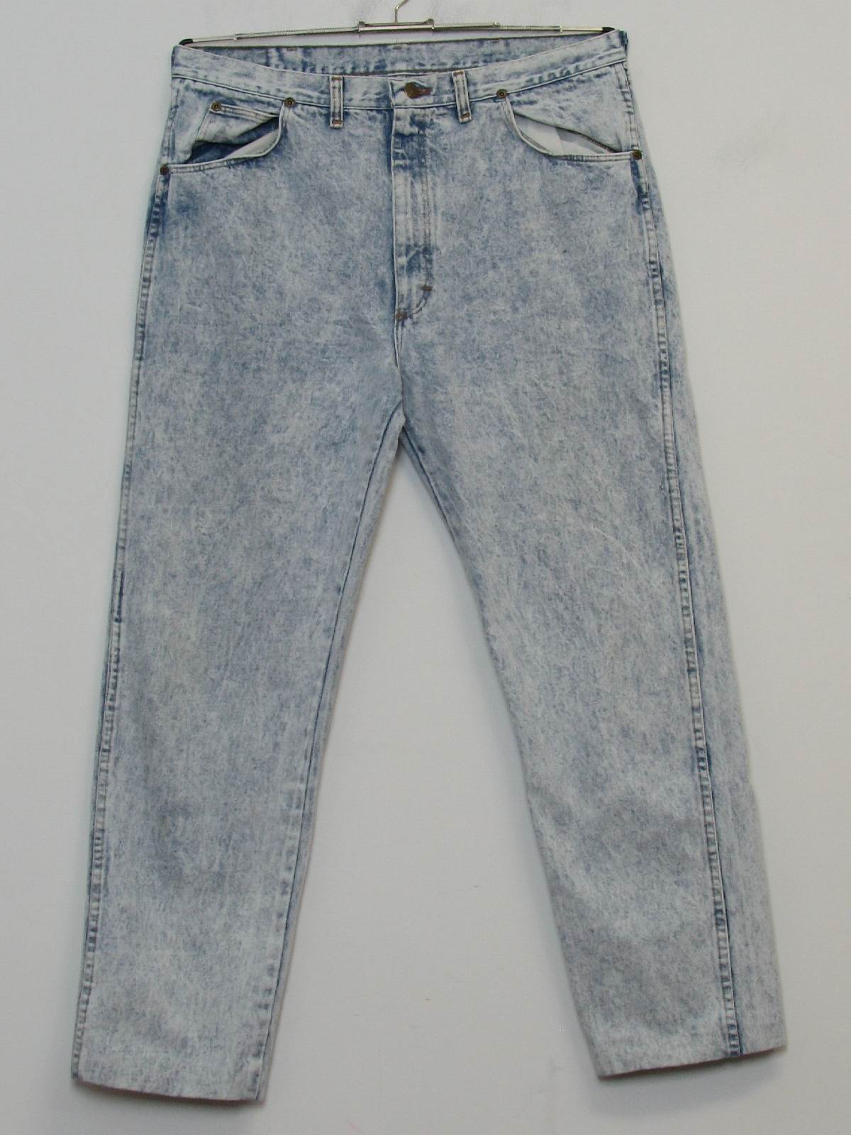 Vintage Wrangler Eighties Pants: 80s -Wrangler- Mens off white and ...