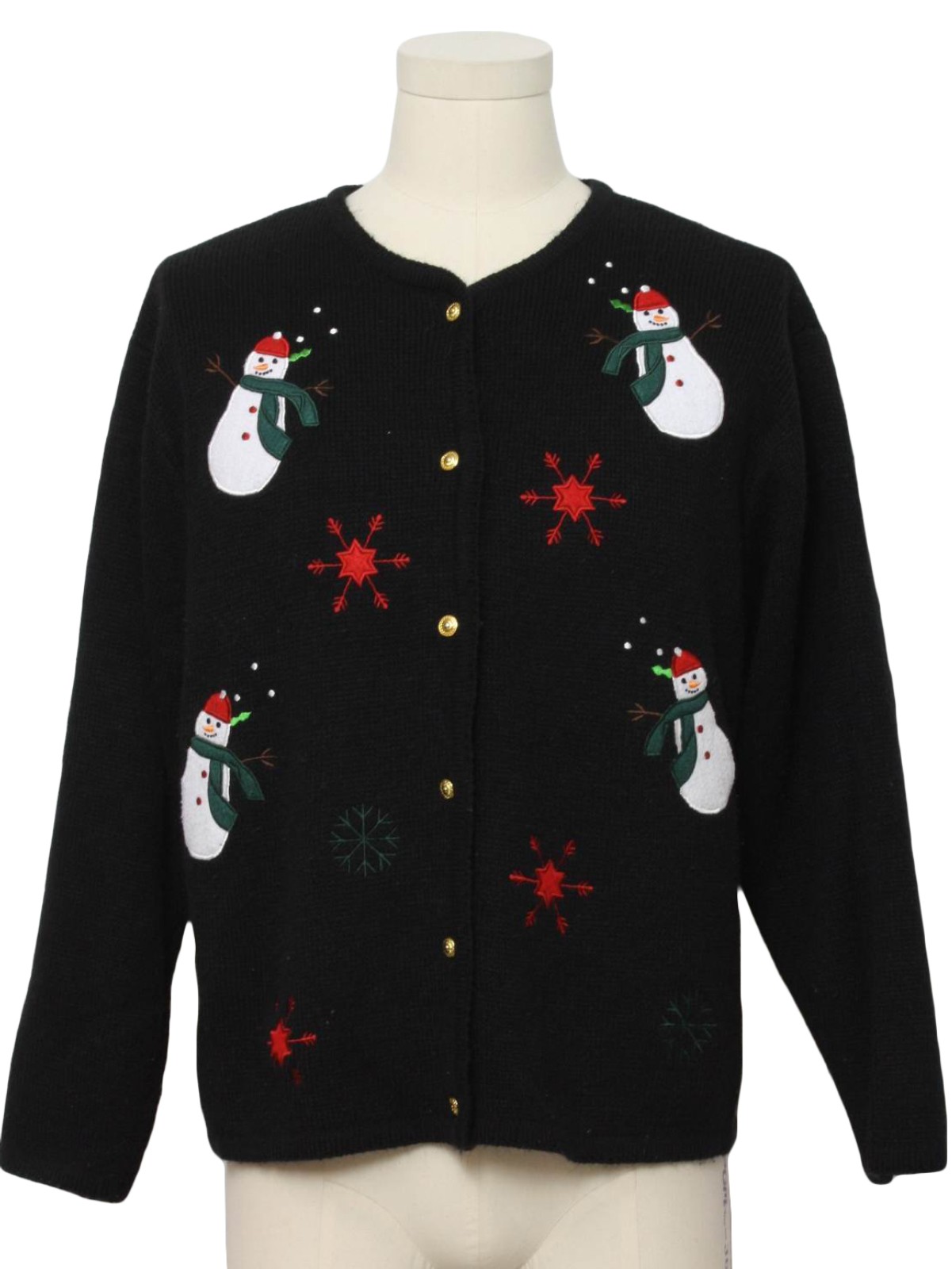 Womens Ugly Christmas Sweater: -Crystal Kobe- Womens Black background ...