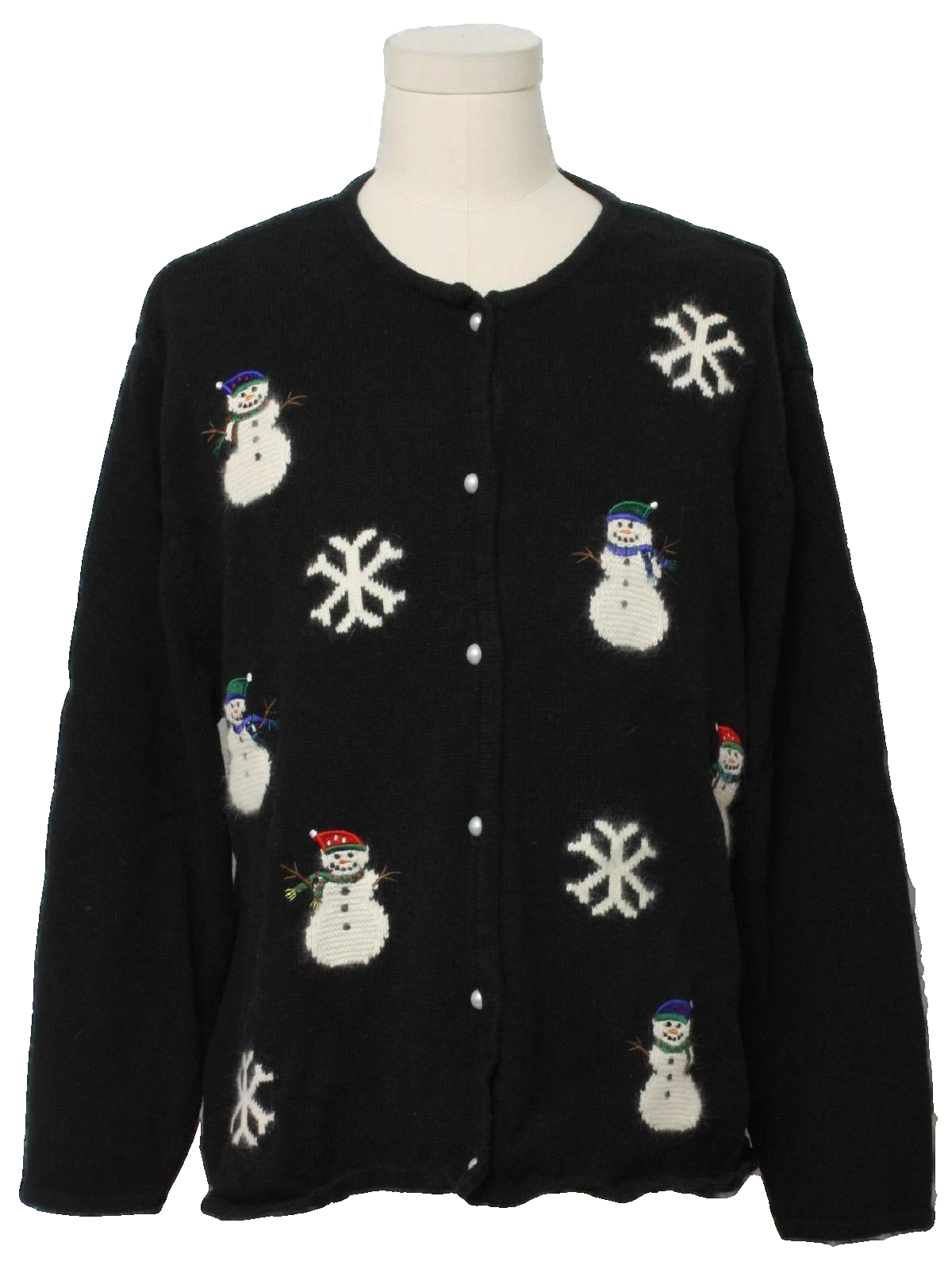 Womens Ugly Christmas Sweater: -Crystal Kobe- Womens black background ...