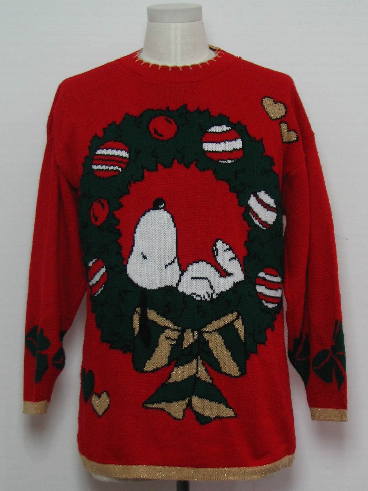 mens snoopy christmas sweater