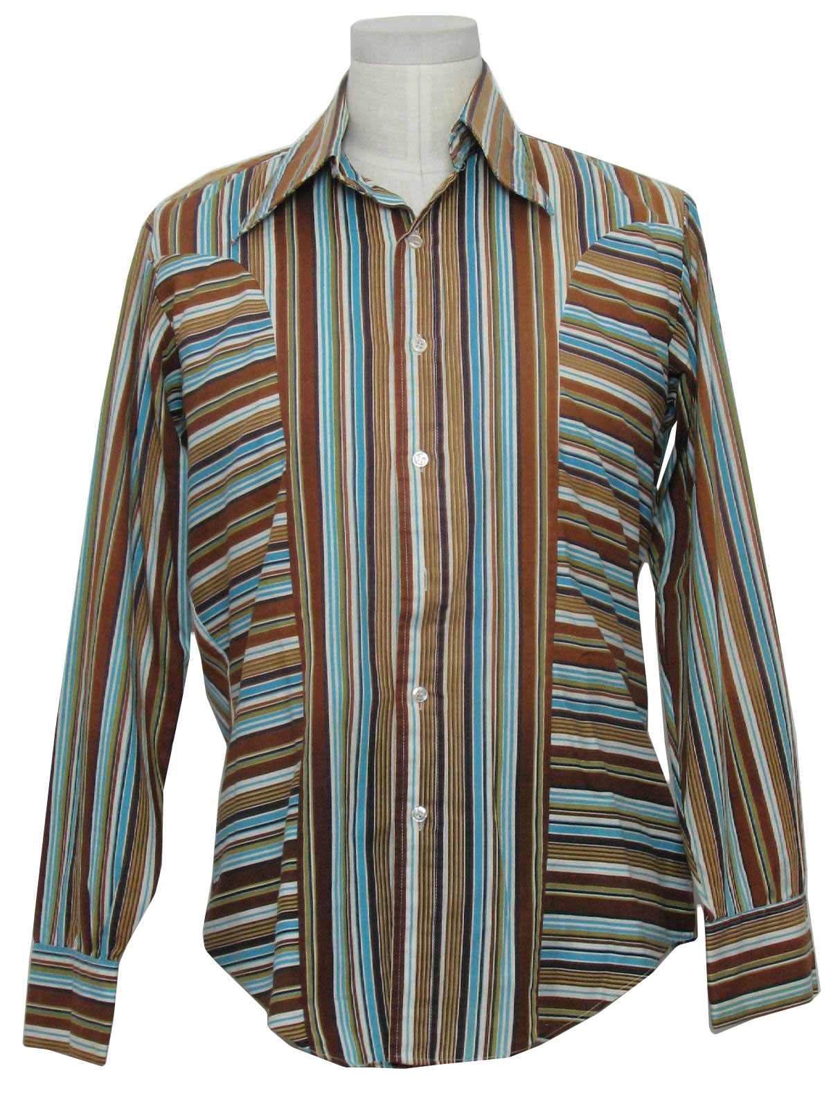 Retro Sixties Shirt: Late 60s -Body Shirt by Campus- Mens white ...