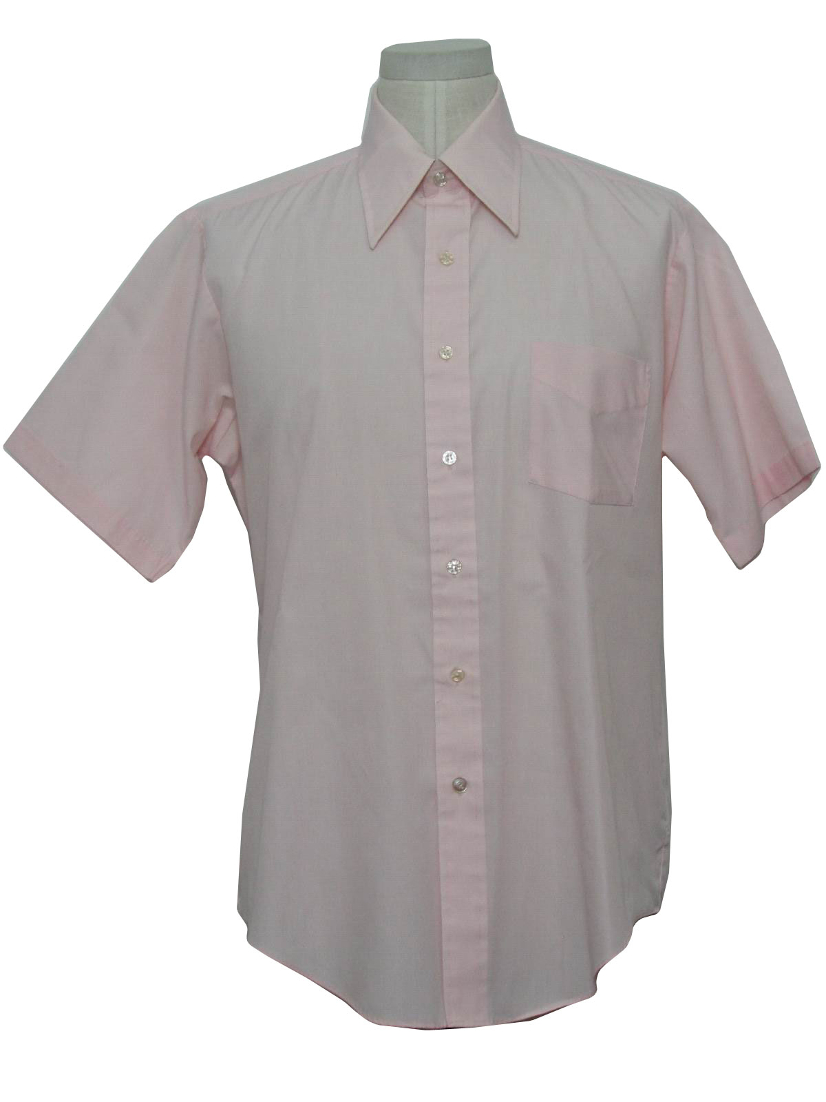 light pink men's dress shirt short sleeve