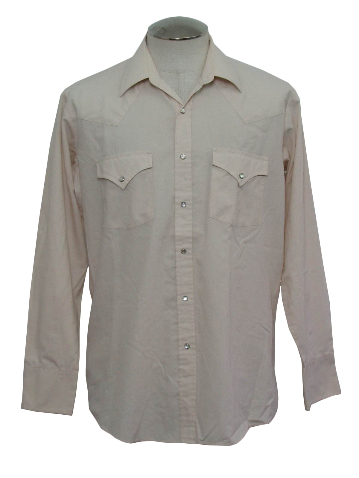 Eighties Vintage Western Shirt: 80s -Sheplers- Mens cream background ...