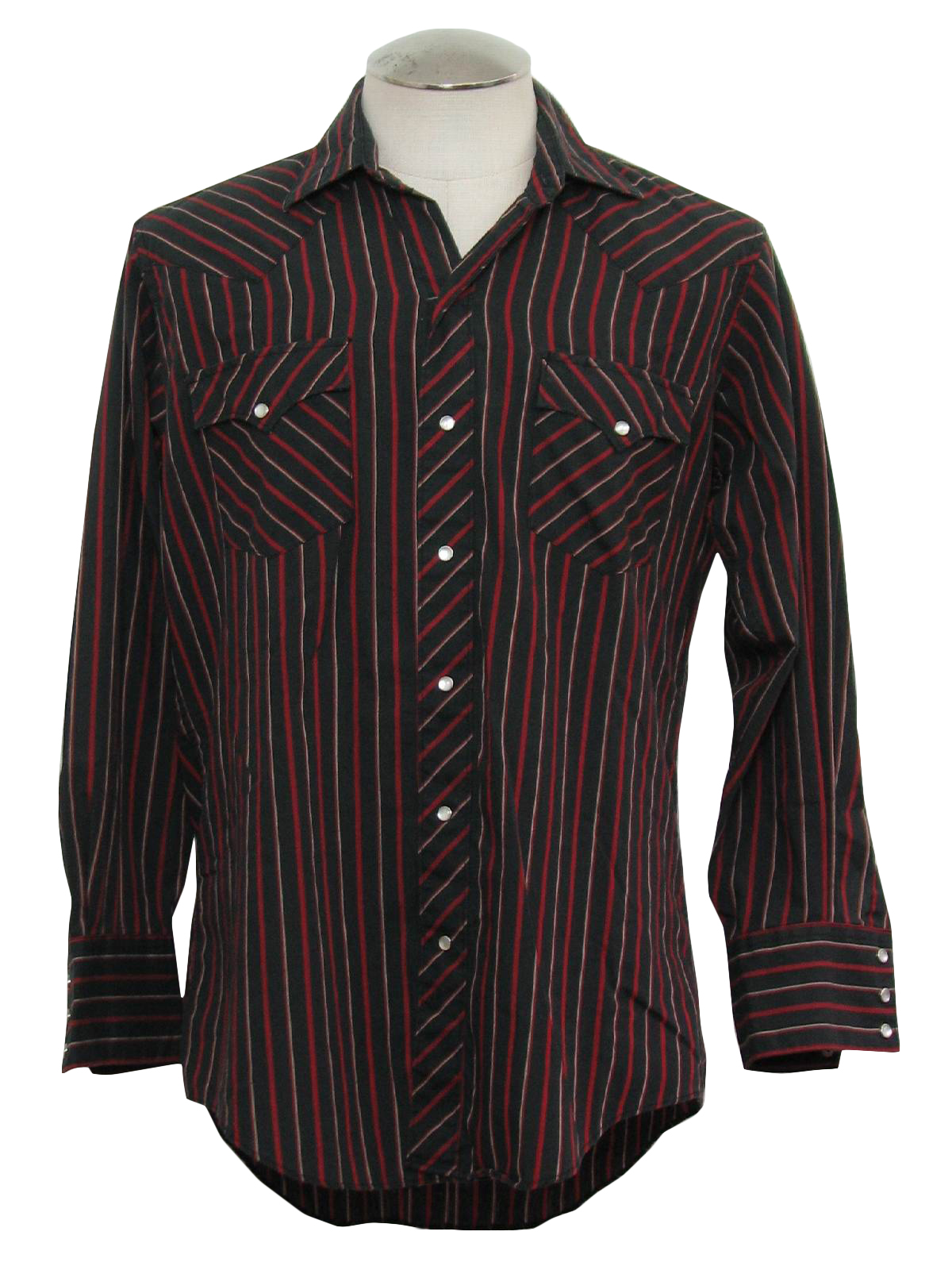 Retro 80's Western Shirt: 80s -Atb- Mens black, red and off white ...