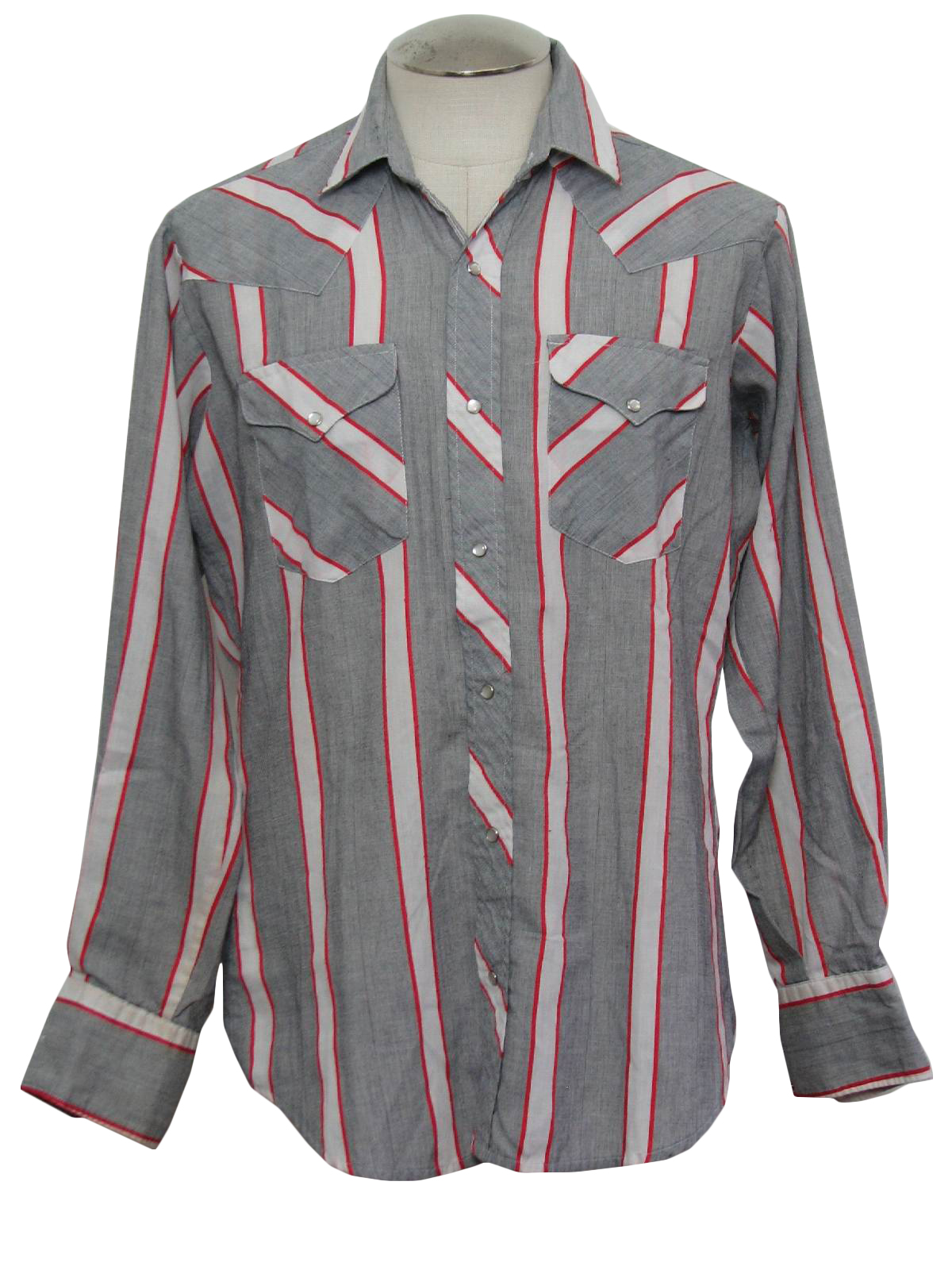 1980's Western Shirt (Ruddock): 80s -Ruddock- Mens white background ...