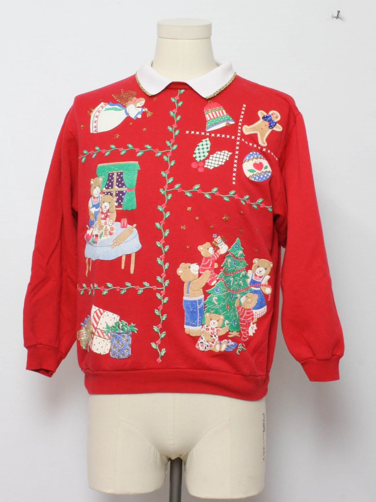 1980's Vintage Bear-riffic Ugly Christmas Sweatshirt: 80s authentic ...