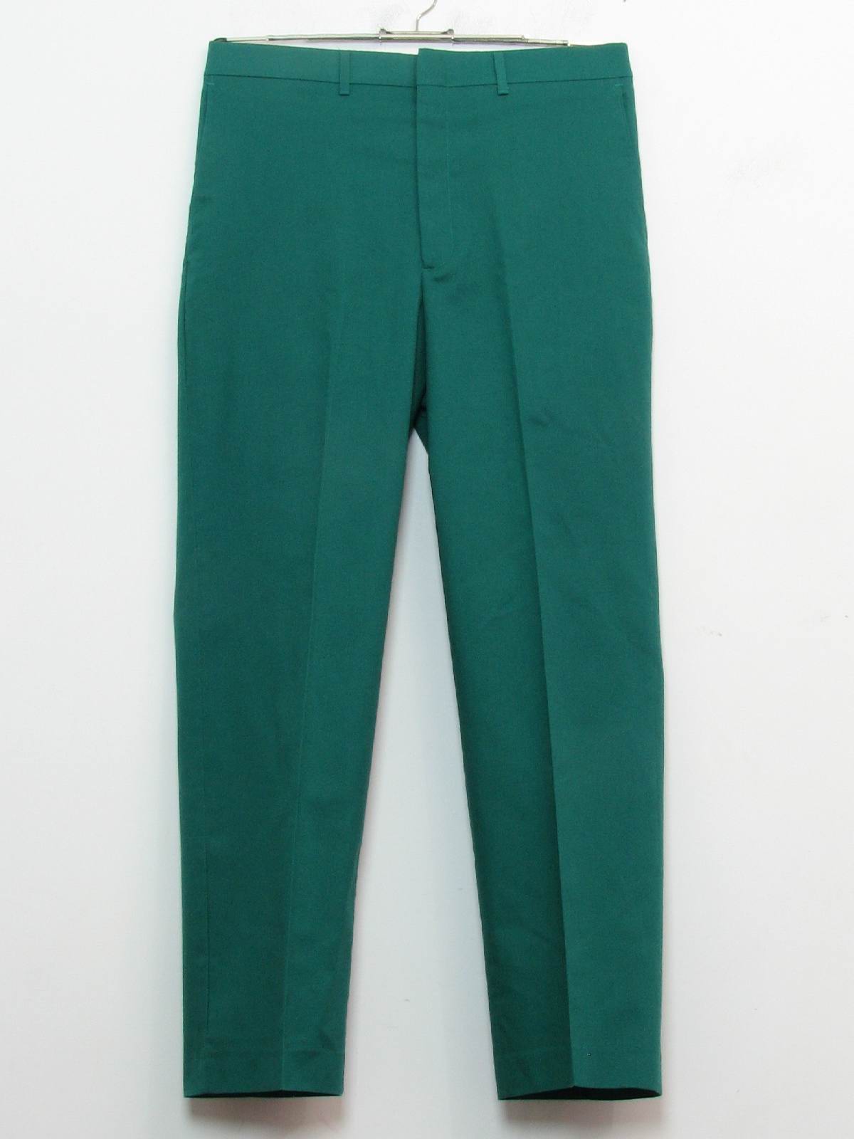 Haggar Nineties Vintage Pants: 90s -Haggar- Mens teal woven cotton ...