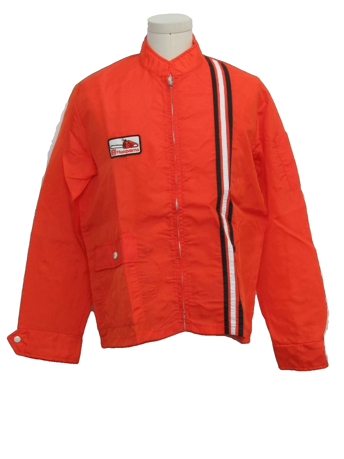 1990's Retro Jacket: 90s -Avon Sportswear- Mens bright orange ...