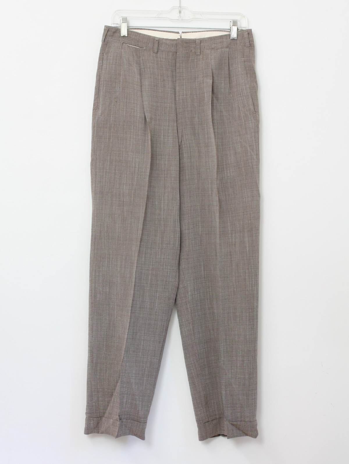 Vintage Dry Clean Only 1950s Pants: Late 50s -Dry Clean Only- Mens ...