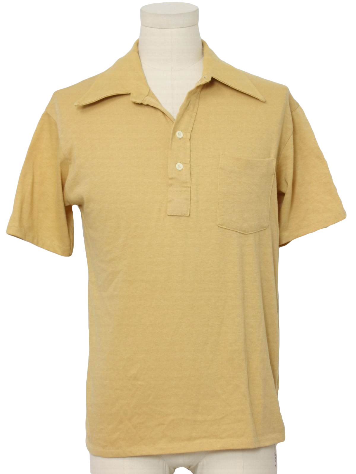 Retro 1970's Shirt (Van Heusen) : 70s -Van Heusen- Mens tan cotton ...